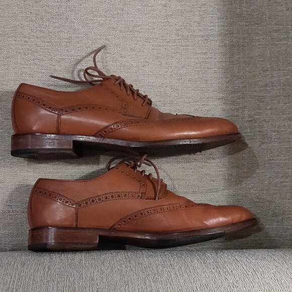Cole Haan Grand 0's Leather Wing Tip Oxford Shoes Men's SIZE 9 - Picture 4 of 10